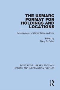 Abbildung von: The USMARC Format for Holdings and Locations - Routledge