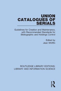 Abbildung von: Union Catalogues of Serials - Routledge