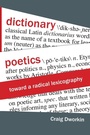 Cover: Dictionary Poetics - Fordham University Press