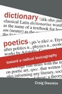 Cover: Dictionary Poetics - Fordham University Press