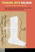 Cover: Thinking with Balibar - Fordham University Press