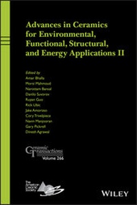 Enlarge image Cover: Advances in Ceramics for Environmental, Functional, Structural, and Energy Applications II - Wiley