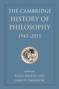 Cover: The Cambridge History of Philosophy, 1945-2015 - Cambridge University Press