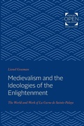 Cover: Medievalism and the Ideologies of the Enlightenment - Johns Hopkins University Press