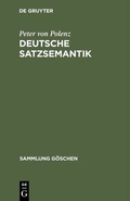 Cover: Deutsche Satzsemantik - De Gruyter