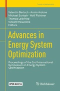 Cover: Advances in Energy System Optimization - Birkh&auml;user