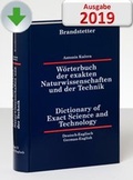 Cover: W&ouml;rterbuch der exakten Naturwissenschaften und der Technik Deutsch-Englisch/Englisch-Deutsch/ Dictionary of Exact Science and Technology German-English/English-German - Brandstetter, O