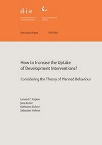 Enlarge image Cover: How to increase the uptake of development interventions? - German Institute of Development and Sustainability (IDOS) gGmbH