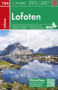 Abbildung von: Lofoten, Wander - Radkarte 1 : 75 000 - FREYTAG-BERNDT