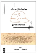 Cover: Acta Periodica Duellatorum (vol. 7, issue 1) - Acta Periodica Duellatorum