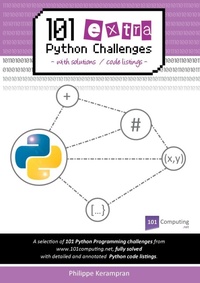 Abbildung von: 101 Extra Python Challenges with Solutions / Code Listings - Lulu.com