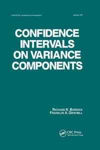 Enlarge image Cover: Confidence Intervals on Variance Components - CRC Press