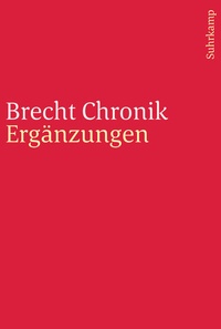 Abbildung von: Brecht Chronik 1898-1956 - Suhrkamp