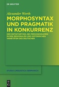 Cover: Morphosyntax und Pragmatik in Konkurrenz - De Gruyter