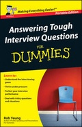 Cover: Answering Tough Interview Questions for Dummies - Wiley