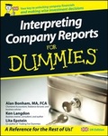 Cover: Interpreting Company Reports For Dummies - Wiley