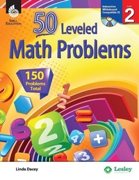 Enlarge image Cover: 50 Leveled Math Problems Level 2 - Shell Educational Publishing