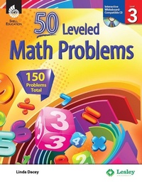 Enlarge image Cover: 50 Leveled Math Problems Level 3 - Shell Educational Publishing