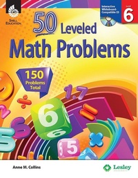 Enlarge image Cover: 50 Leveled Math Problems Level 6 - Shell Educational Publishing