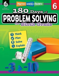 Enlarge image Cover: 180 Days (TM): Problem Solving for Sixth Grade - Shell Educational Publishing