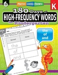 Cover: 180 Days (TM): High-Frequency Words for Kindergarten - Shell Educational Publishing