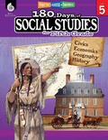 Cover: 180 Days (TM): Social Studies for Fifth Grade - Shell Educational Publishing
