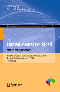 Enlarge image Cover: Human Mental Workload: Models and Applications - Springer
