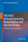 Cover: HIV/AIDS: Immunochemistry, Reductionism and Vaccine Design - Springer
