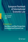 Cover: New Voices and New Perspectives in International Economic Law - Springer