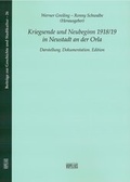 Cover: Kriegsende und Neubeginn 1918/19 in Neustadt an der Orla - Verlag Vopelius