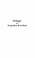Cover: HEIDEGGER ET LA QUESTION DE LACHOSE - Harmattan