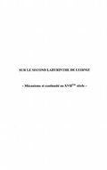 Cover: Sur le second labyrinthe de Leibniz - Harmattan