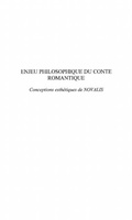 Cover: Enjeu philosophique du conte romantique - Harmattan