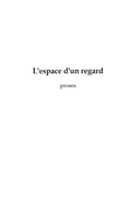 Cover: Espace d'un regard - Harmattan