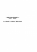 Cover: L'INSERTION LOCALE DE LA JUSTICE PENALE - Harmattan