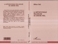 Cover: La metaphysique religieuse de Simone Weil - Harmattan