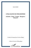 Cover: Cinq lecons de philosophie - Harmattan