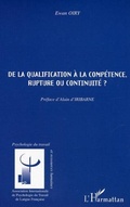 Cover: De la qualification a la competence, rupture ou continuite ? - Harmattan