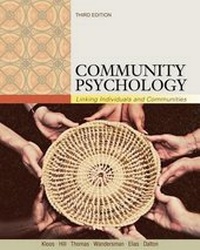Enlarge image Cover: Community Psychology - Cengage Learning, Inc