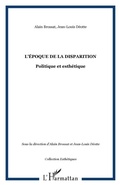 Cover: Epoque de la disparition - Harmattan