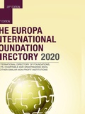 Cover: The Europa International Foundation Directory 2020 - Routledge