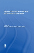Cover: Optimal Decisions In Markets And Planned Economies - Routledge