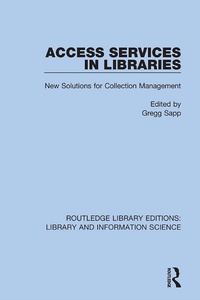 Abbildung von: Access Services in Libraries - Routledge