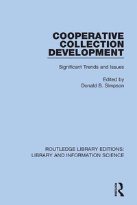 Abbildung von: Cooperative Collection Development - Routledge