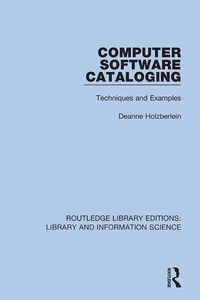 Abbildung von: Computer Software Cataloging - Routledge