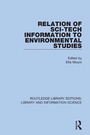 Cover: Relation of Sci-Tech Information to Environmental Studies - Routledge