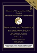 Cover: Institutions and Governance in Comparative Policy Analysis Studies - Routledge