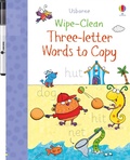 Cover: Wipe-Clean Three-Letter Words to Copy - Usborne Publishing Ltd