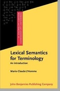 Cover: Lexical Semantics for Terminology - John Benjamins Publishing Co