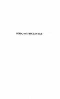 Cover: Cora ou l'esclavage - Harmattan